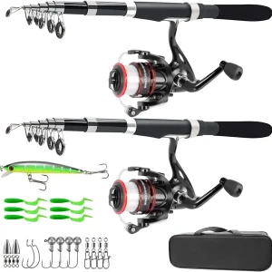 Telescopic Fishing Rod Combo Set for Freshwater Saltwater
