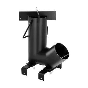 Portable Wood Burning Stove with Carry Bag, Black