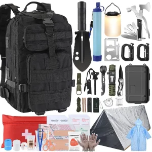 Survival Gear and Equipment 258 PCS with Water Filter
